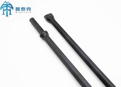 China Chisel Top Tip Small Hole Blasting 28mm Diameter Integral Drill Rod for sale