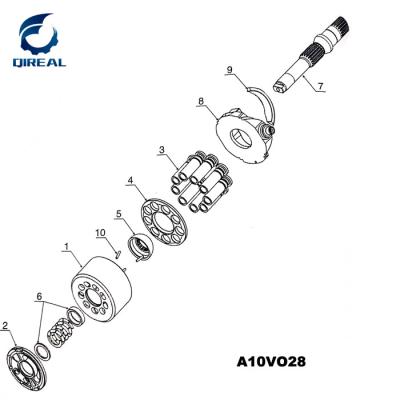 China A10VO28 A10VO45 A10VO60 A10VO63 A10VO71 A10VO74 A10VO100 A10VO140 Rotary Group Repair Kit for sale