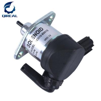 China Excavator Engine parts Fuel Stop Solenoid JS200 Flameout solenoid 1C010-60015 for sale