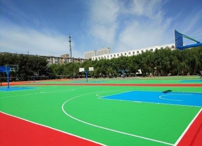 Chine Plancher démontable portatif de terrain de basket à vendre