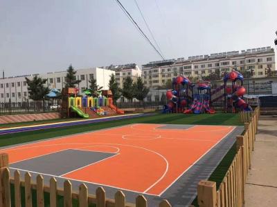 China Smellless Safety 100% PP Flooring Squares Interlocking For School Playground for sale