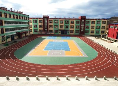 China Skid Resistant Shock Absorption Running Track Flooring With Heavy Metals Free for sale