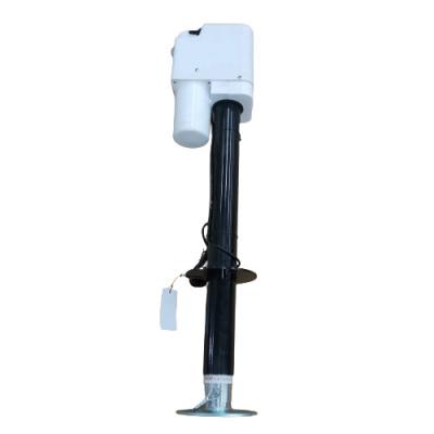 China 3500LBS White Electric Caravan Jack With Drop Leg And Manual Over Ride Crank for sale