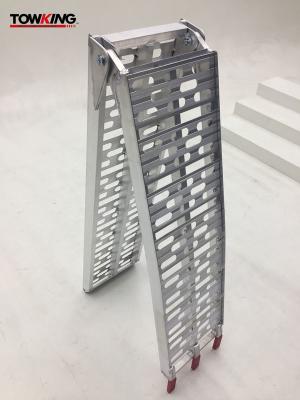China Aluminium 340kg Capacity 310mm Width Metal Trailer Ramps Foldable for sale