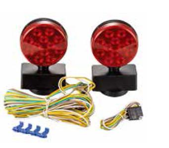 China Red Color 8lb Magnetic Base LED Trailer Tail Lights DOT Certified for sale