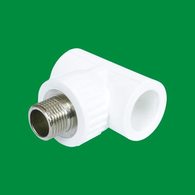 China Ppr Water Pipe Fittings Male Threaded Tee DN 20*1/2mm For Commercial Building for sale
