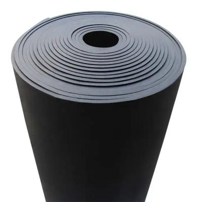 China Soundproofing B2-Grade NBR Black Rubber Foam Insulation Sheet Roll for horse stable and bed for sale