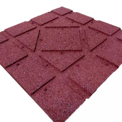 China NR SBR Heavy Weight Anti Slip Rubber Horse Stable Floor Mats Tiles Flex Grooves Design for sale