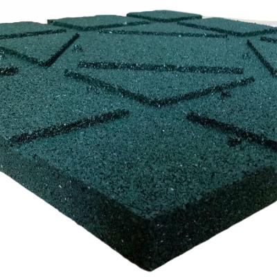 China 500 X 500mm Green Stall Agricultural Rubber Floor Horse Stable Mats Cow Mat Rubber Tiles for sale
