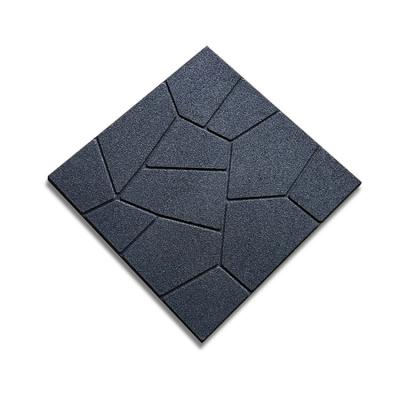 China Factory Direct Sidewalk Patio Rubber Anti-Slip Floor Tiles Rubber Floor Tiles Rubber Granules Rubber Garden Tiles for sale