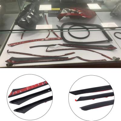 China Rubber Accessories Automotive Lamps Rubber Parts Adhesive Black Rubber Strips For Automotive Lamps for sale