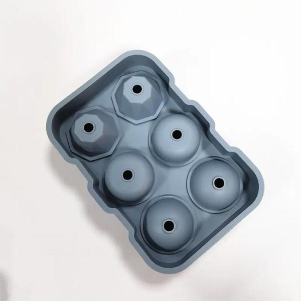 Quality Creative Silicone Mold Rose Diamond Ball Release Flexible Silicone Ice Cube Tray for sale