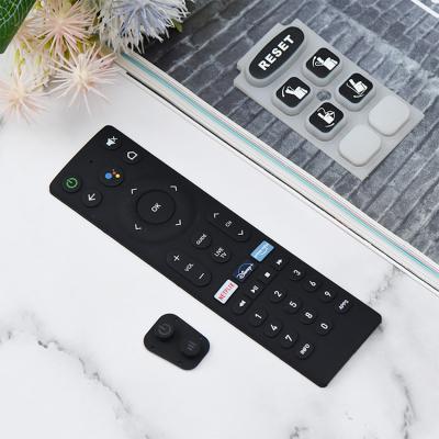 China Custom Remote Silicone Keypads Waterproof Silicone Push Button Silicone Rubber Keypad For TV Remote Control for sale