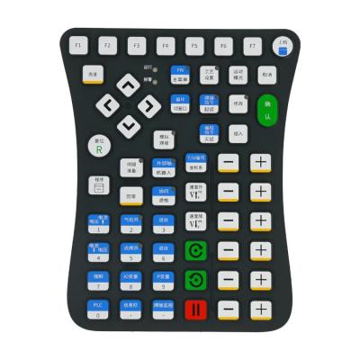 China Remote Controls Heavy Machinery CNC Button Keypad Electric Welding Machine Silicone Rubber Keypad for sale