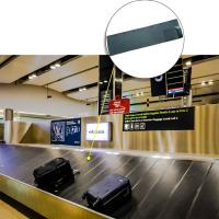 Quality Black Rough Top Airport Baggage Large Rubber Mats Rubber Conveyor Belt for sale