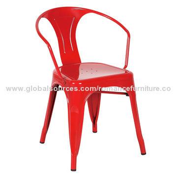 China Metal Tolix Chair, Iron with Powder Coating, Available in Different Colors TL-02 for sale