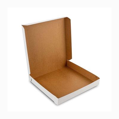 China Food Pizza Kraft Paper Take Out Boxes Flute Corrugated Cardboard Material for sale