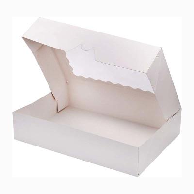 China Waterproof Oilproof Kraft Takeaway Food Boxes With Clear Window OEM/ODM for sale
