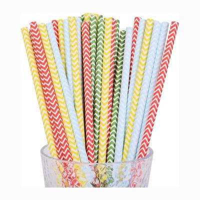 China Environmental Friendly Paper Biodegradable Straws For Cocktail Drinking for sale