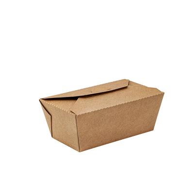 China Square Takeaway Kraft Paper Lunch Box For Fried Chicken Packaging for sale