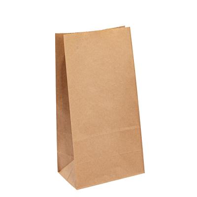 China Greaseproof Fried Food Kraft Paper Bags Printed Oil Proof Bread Hamburger Donuts Takeaway for sale