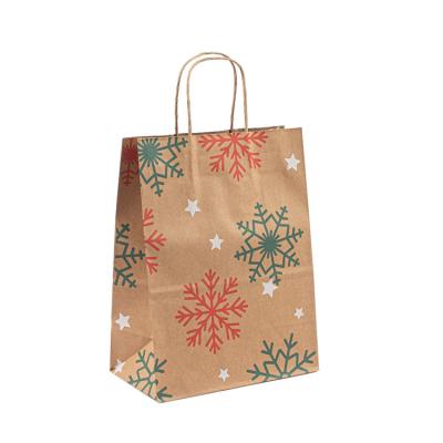 Chine Wholesale Custom Printing Reusable Paper Packaging Shopping Bags Christmas Gift Bag à vendre