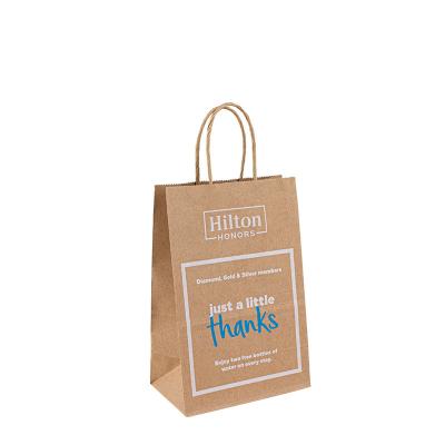 China Flexo Printing Handle Paper Bags Eco Friendly Water Based Soy Ink Custom Order Accepted for sale