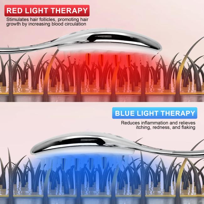 Lisaavo electric massage hair brush in use