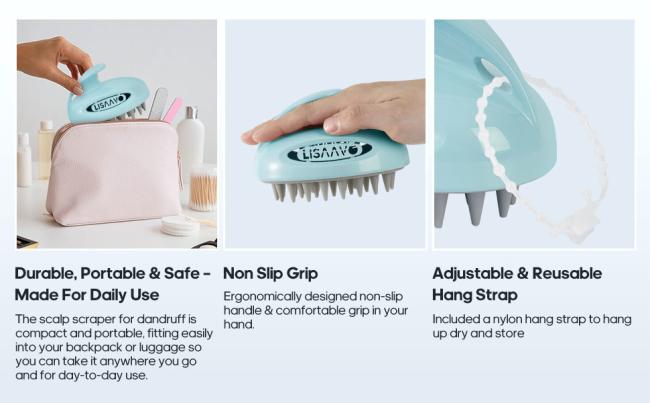 Scalp massager with accessories