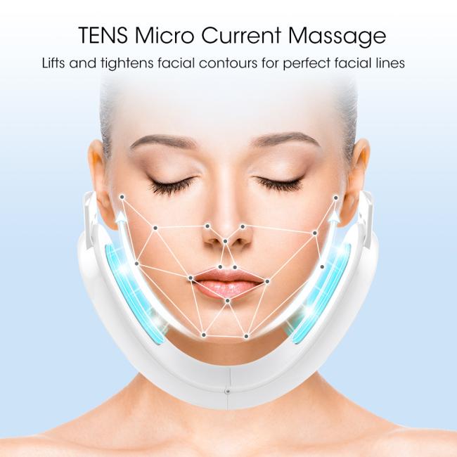 Diagram showing proper usage techniques for vibration massage device