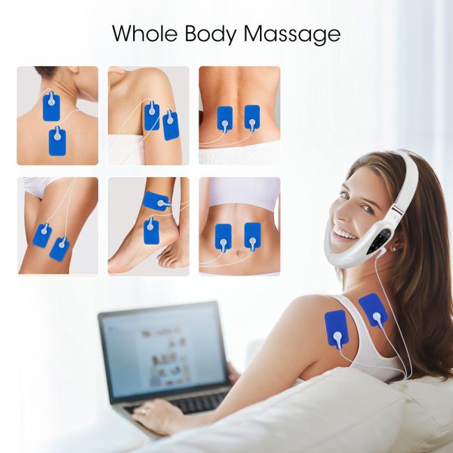 Vibration massage device with remote control and accessories