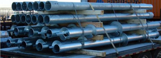 Galvanized Anchor Spiral Pile for Solar Photovoltaic Power Generation
