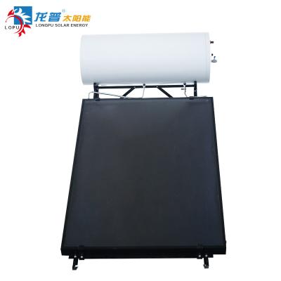 China 135L Compact Pressurized Solar Water Heater FPC Water Heaters Solar With Enamelling Steel Cylinder for sale