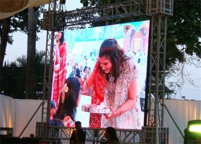 China P6 Outdoor Full Color Led Display Board , Stage Backdrop Giant Led Screen Wide View Angle for sale