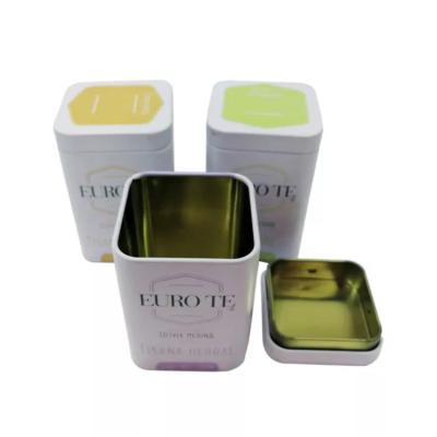 China Mini Metal Tea Tin Boxes Packaging 0.23mm thickness Customized for sale