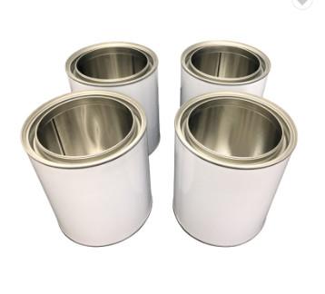China 1L Automotive Paint Cans 0.21mm Round Tin Bucket With Lids for sale