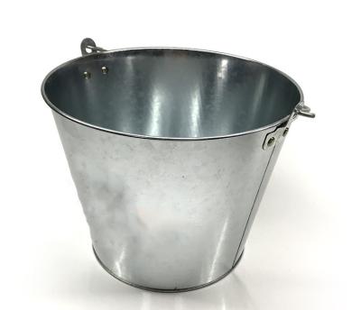 China OEM Metal Wine Bucket Wooden Handle Steel Champagne Bucket for sale