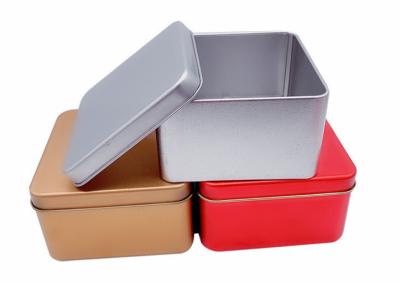 China latas do armazenamento do quadrado da cor de Tin Boxes 1 do chá 1000ml com tampas à venda