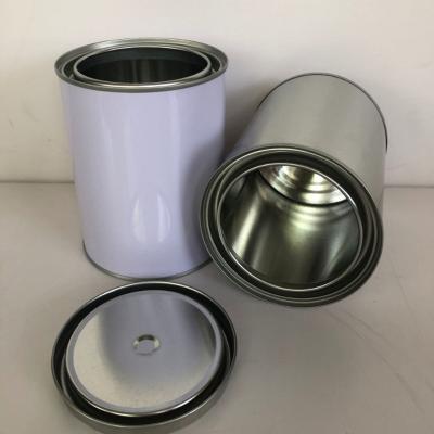 China Metal do círculo do GV pintura de óleo Tin Cans With Handle de 3,38 onças à venda