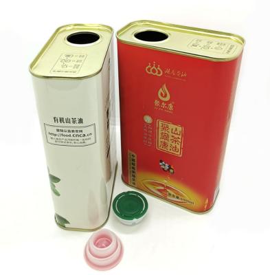 China 175ml Vegetable Cooking Oil Tin Can Olive Metal Packaging Box for sale