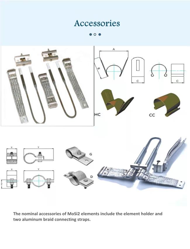 High Quality 1800c U type mosi2 molybdenum disilicide heating element for electric furnace