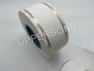 China Shiny Golden Line Cigarette Tipping Paper Filter Wrapping Paper for sale