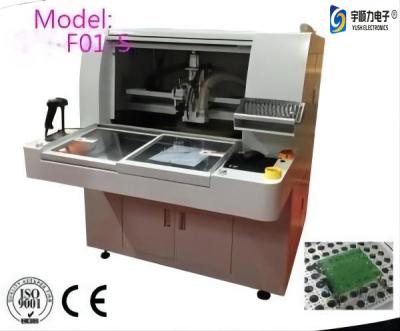 China Precisão de trabalho UV do μM da máquina ±20 do laser Depaneling da placa FR4 do tamanho separador/15W 450*430mm do PWB à venda