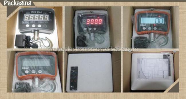 50kg-1000kg Electronic Portable Crane Scale LCD or LED Display Hanging Scale