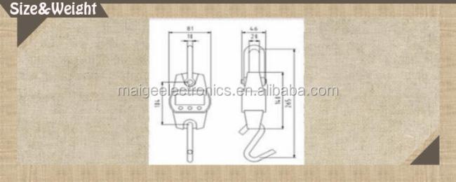 OCS 30kg 50kg 100kg 150kg 200kg 300kg livestock hanging scales crane scale