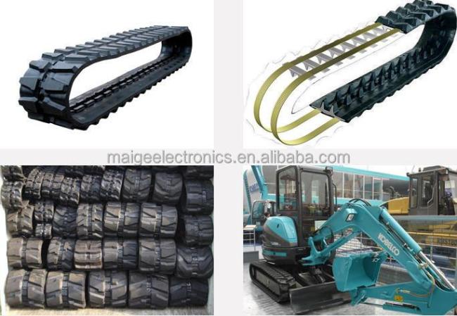Excavator Parts Rubber Track Pad All Size Track For Caterpillar SK210 800mm 700mm 600mm 500mm 450mm 400mm Large Rubber Track