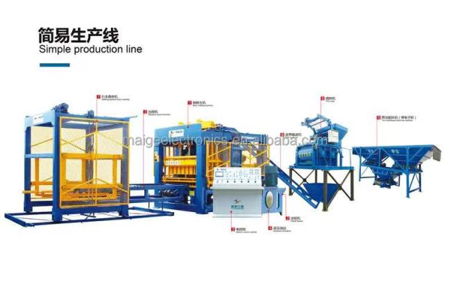 QT6-15 Strong Concrete Brick Block Making Machine Machinery Moulding Machine