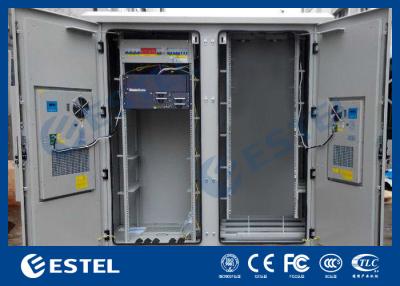 China IP55 Base Station Cabinet , Outdoor Data Cabinet With Rectifier System PDU for sale