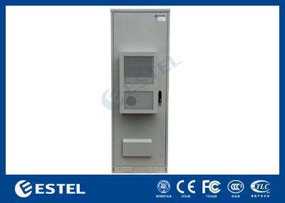 China Double Wall IP55 Outdoor Telecom Cabinet 45U With Air Conditioner Smoke Sensor for sale