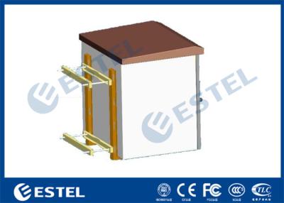 China Recinto al aire libre de la pequeña caja del metal para el enfriamiento de un sólo recinto de la fan del soporte de poste en venta